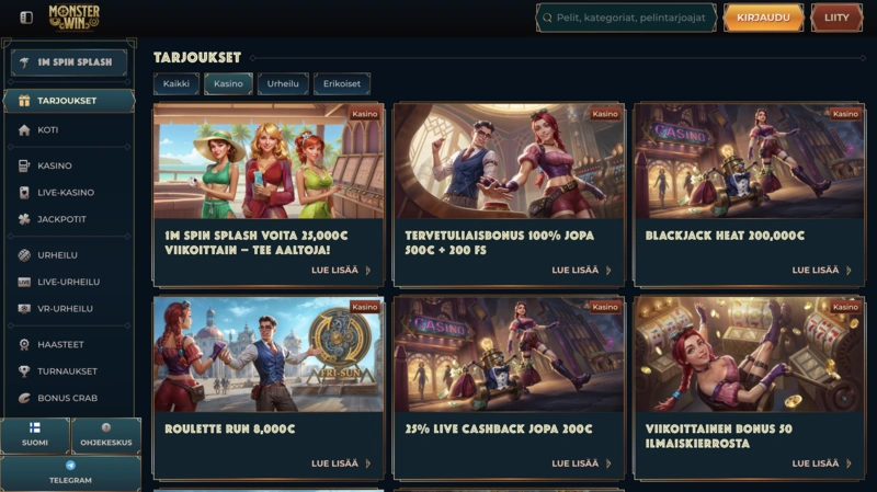 Monsterwin Bonuses